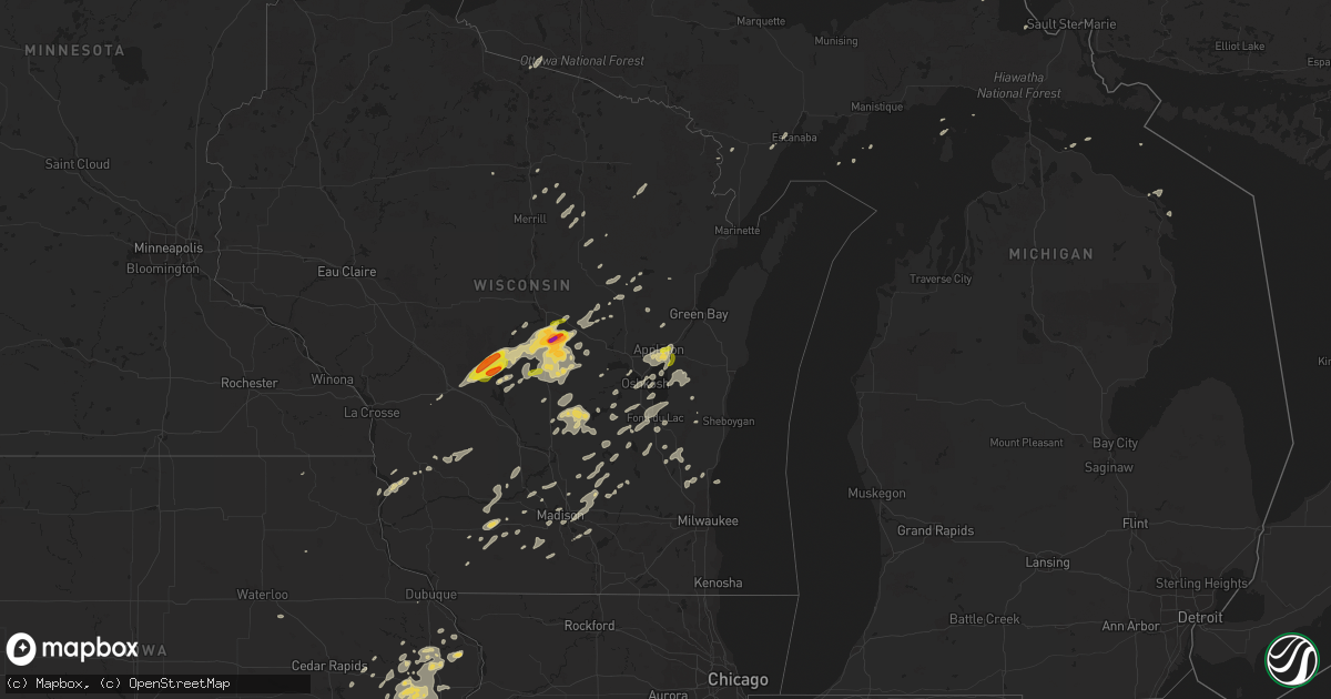 Hail map on September 20, 2017