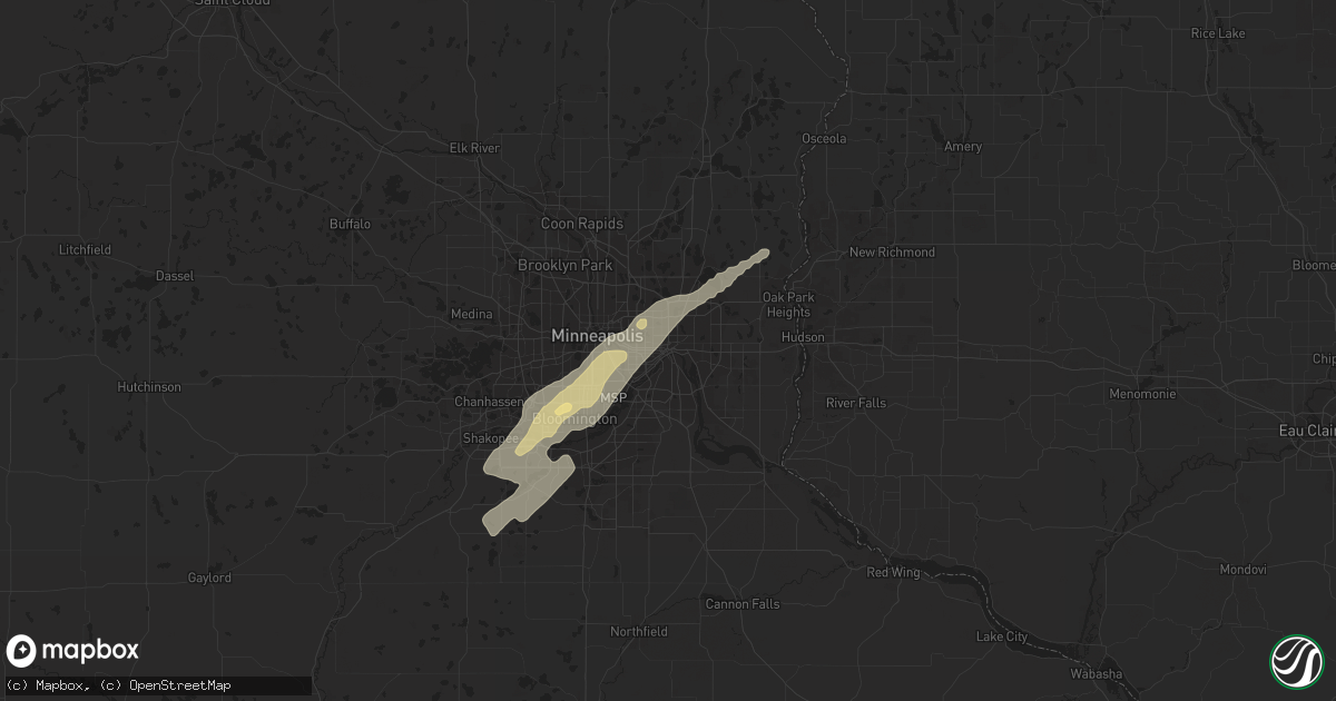 Hail map in Saint Paul, MN on September 20, 2018