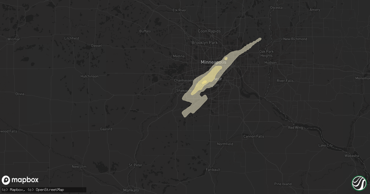Hail map in Shakopee, MN on September 20, 2018