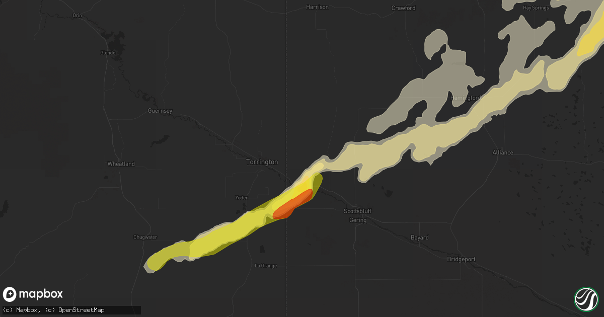 Hail map in Morrill, NE on September 20, 2019