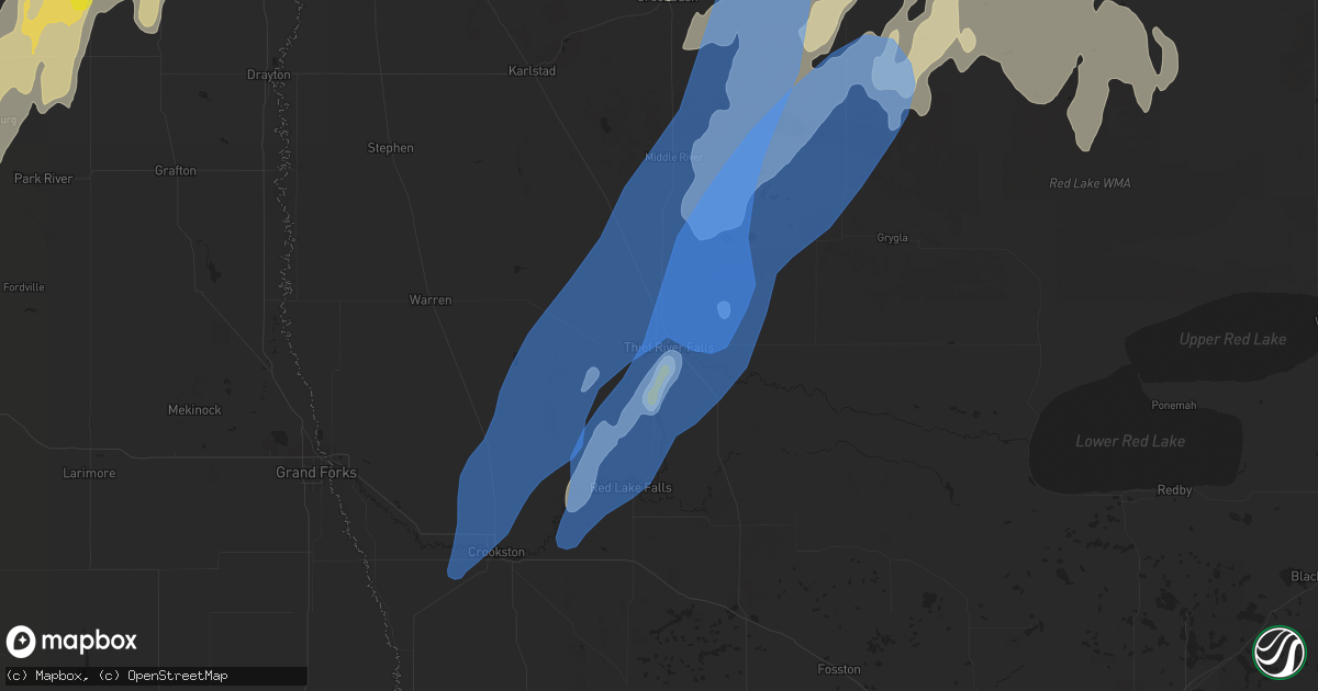 Hail map in Thief River Falls, MN on September 20, 2019