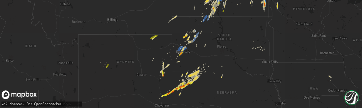 Hail map on September 20, 2019