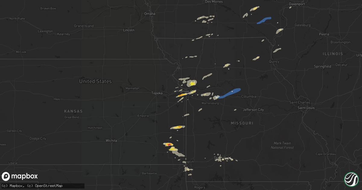 Hail map on September 20, 2021