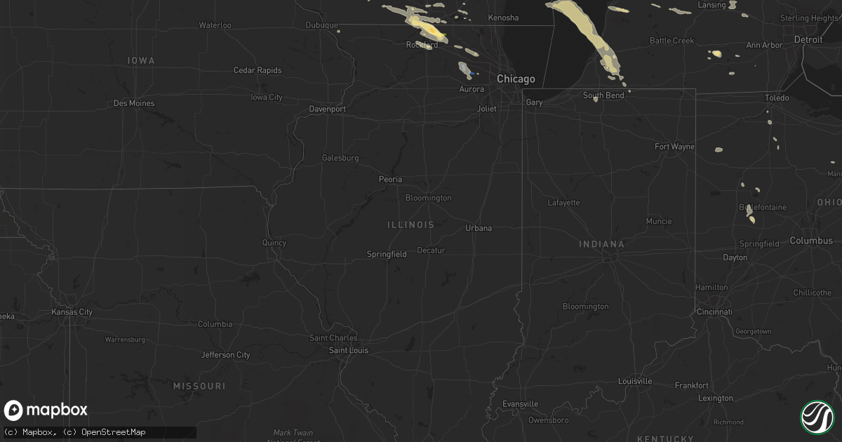Hail map in Illinois on September 20, 2022