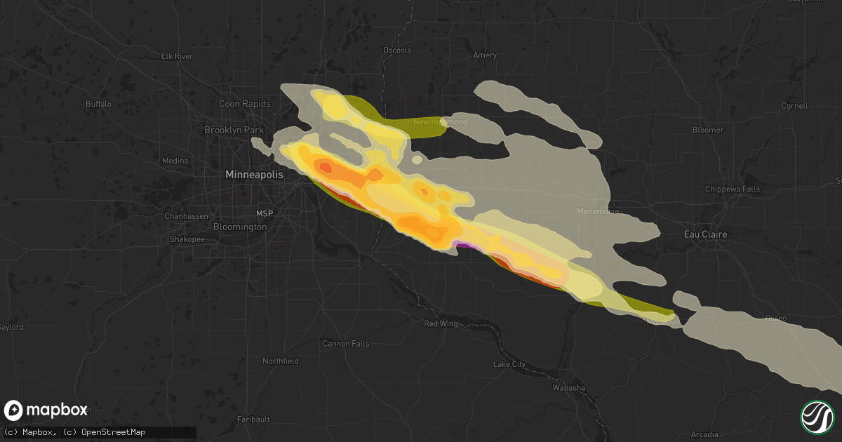 Hail map in River Falls, WI on September 20, 2022