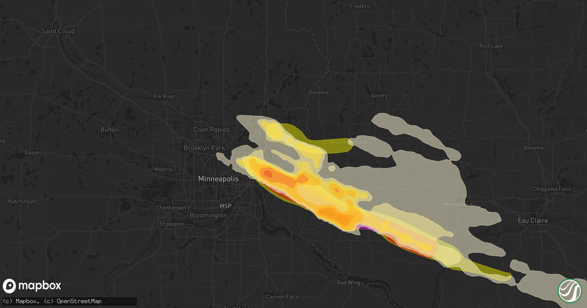 Hail map in Stillwater, MN on September 20, 2022