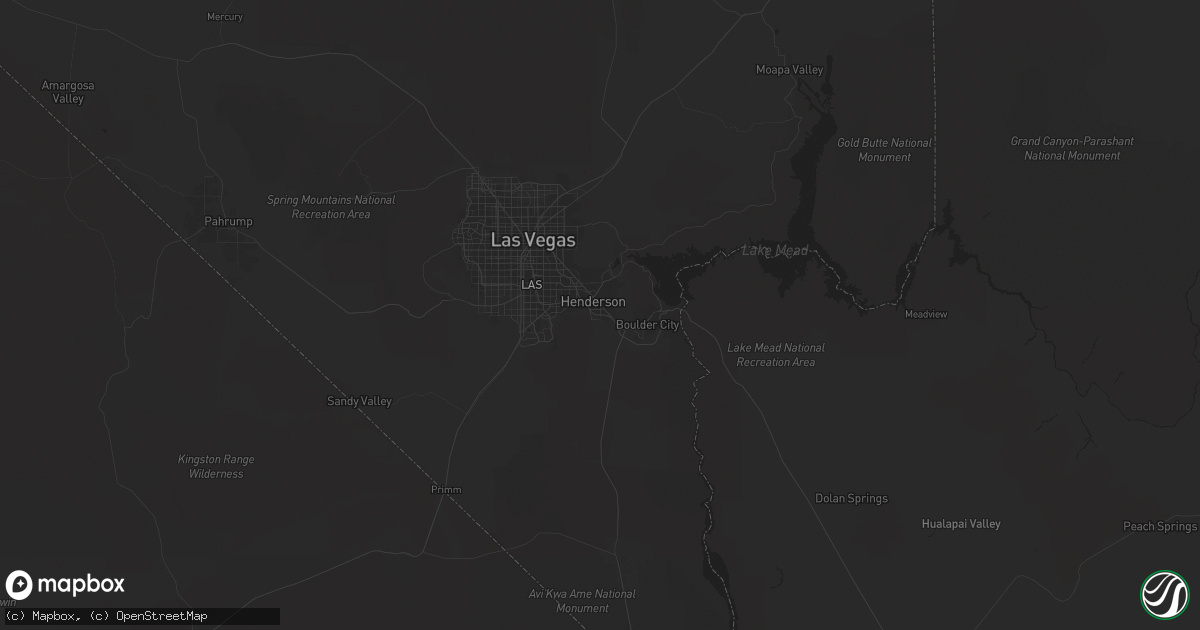 Hail map in Henderson, NV on September 20, 2023