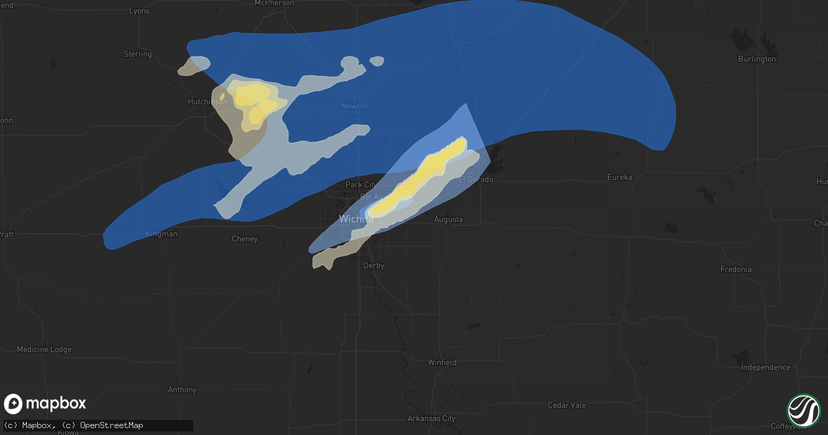 Hail map in Andover, KS on September 20, 2024