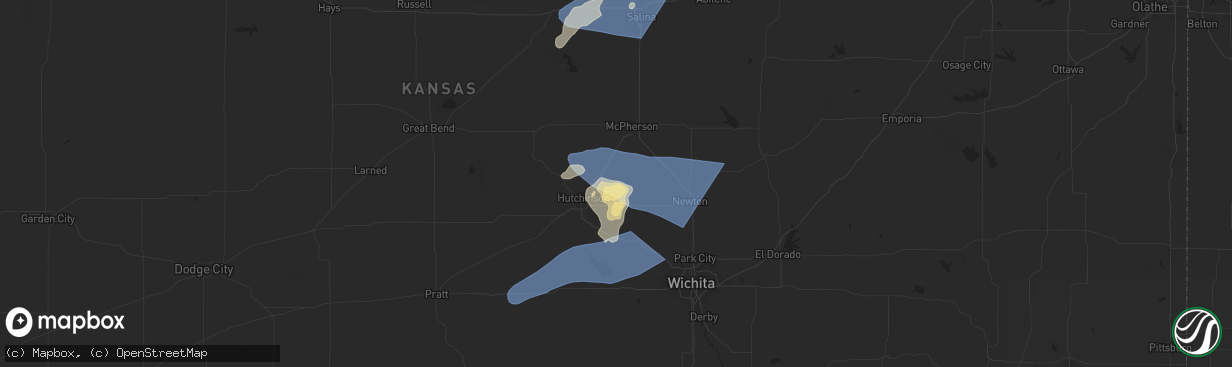 Hail map in Buhler, KS on September 20, 2024