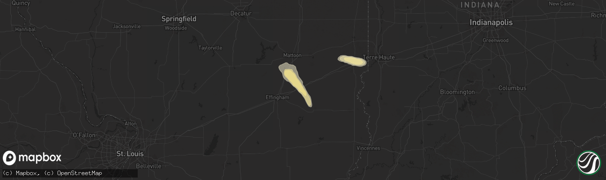 Hail map in Jewett, IL on September 20, 2024