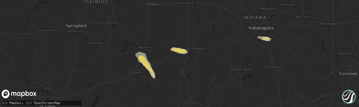 Hail map in Marshall, IL on September 20, 2024