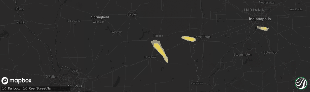 Hail map in Neoga, IL on September 20, 2024