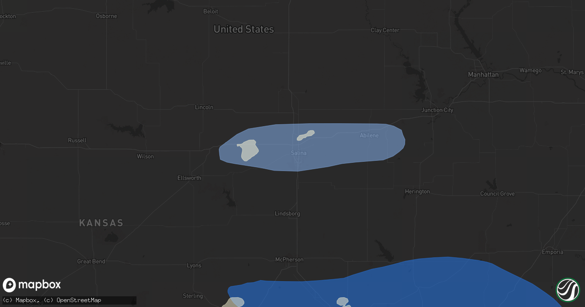Hail map in Salina, KS on September 20, 2024