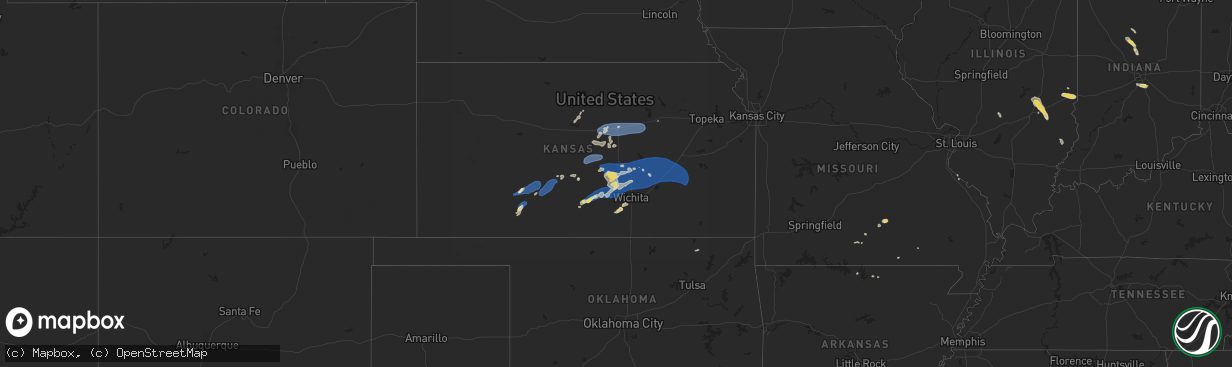 Hail map on September 20, 2024