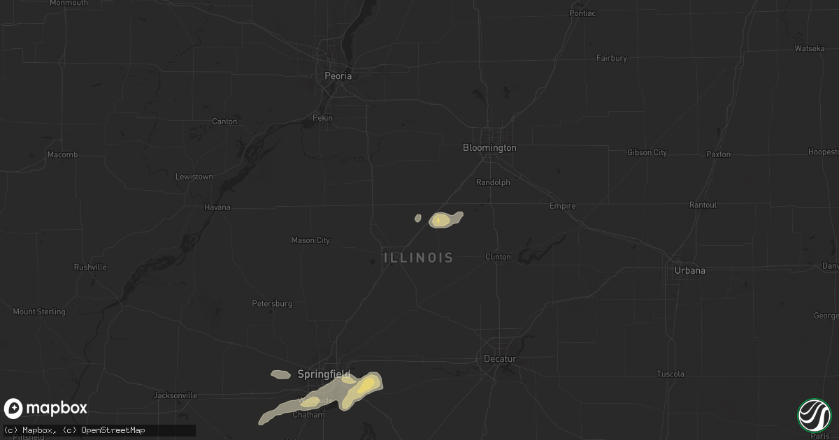 Hail map in Atlanta, IL on September 20, 2025