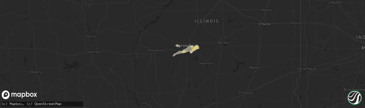Hail map in Chatham, IL on September 20, 2025
