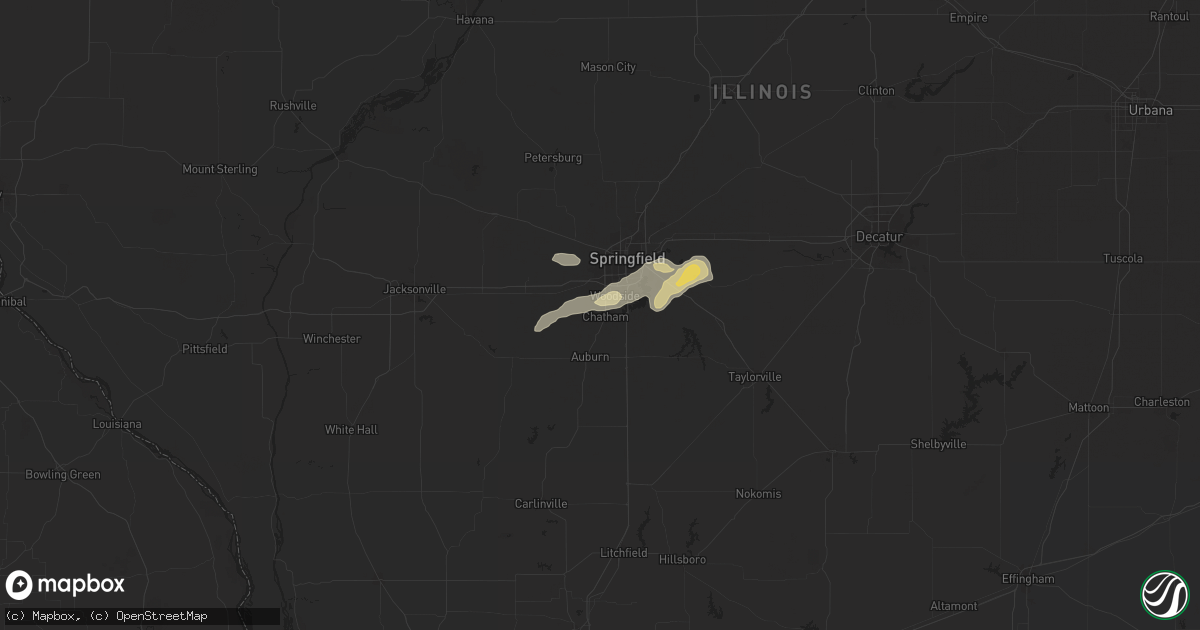 Hail map in Chatham, IL on September 20, 2025