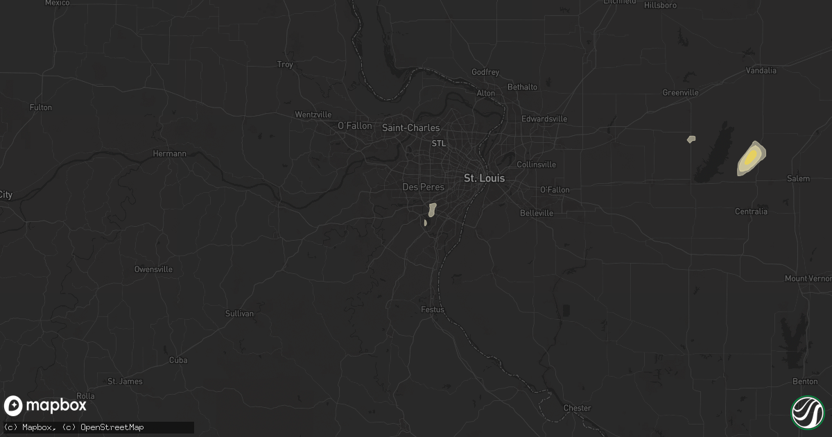 Hail map in Fenton, MO on September 20, 2025