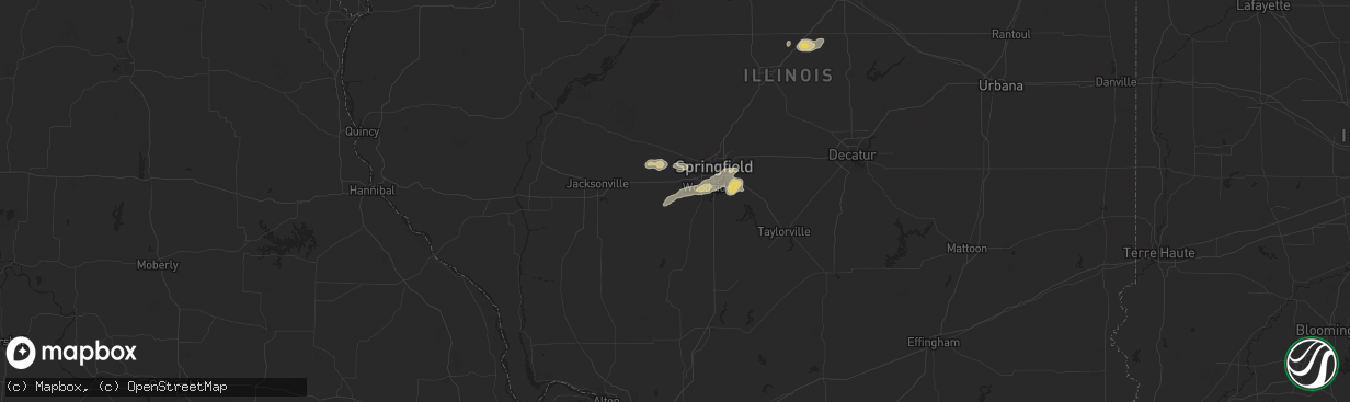 Hail map in Loami, IL on September 20, 2025