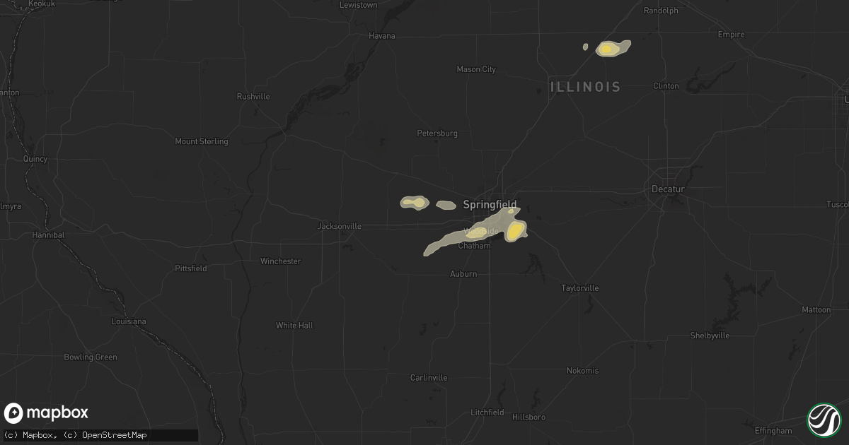 Hail map in New Berlin, IL on September 20, 2025