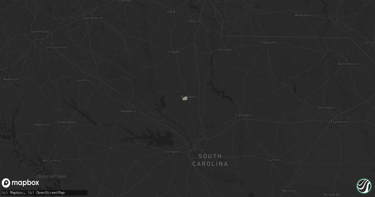 Hail map in Winnsboro, SC on September 20, 2025