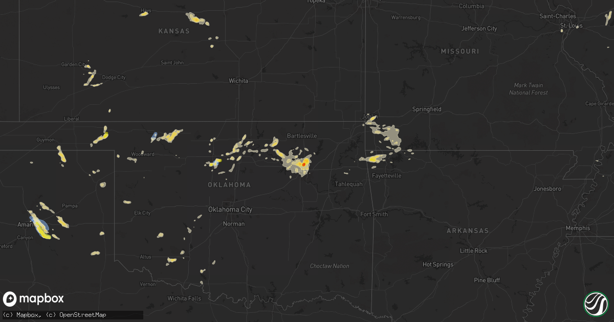Hail map on September 20, 2025