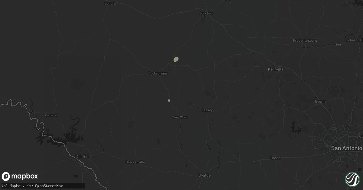 Hail map in Barksdale, TX on September 20, 2026