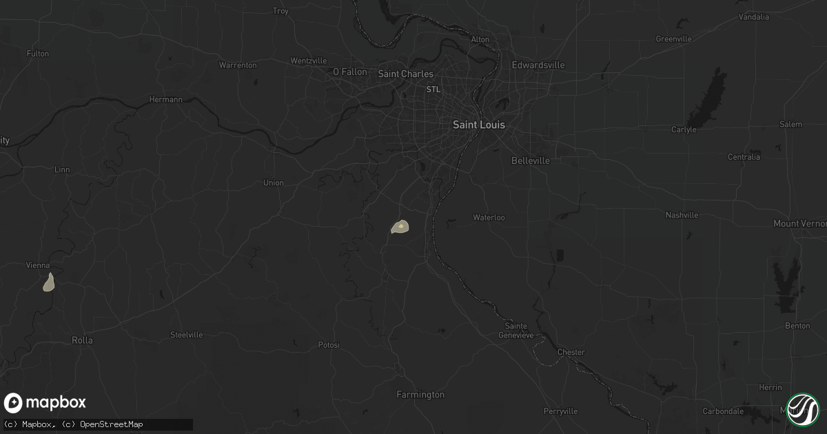 Hail map in Barnhart, MO on September 20, 2026