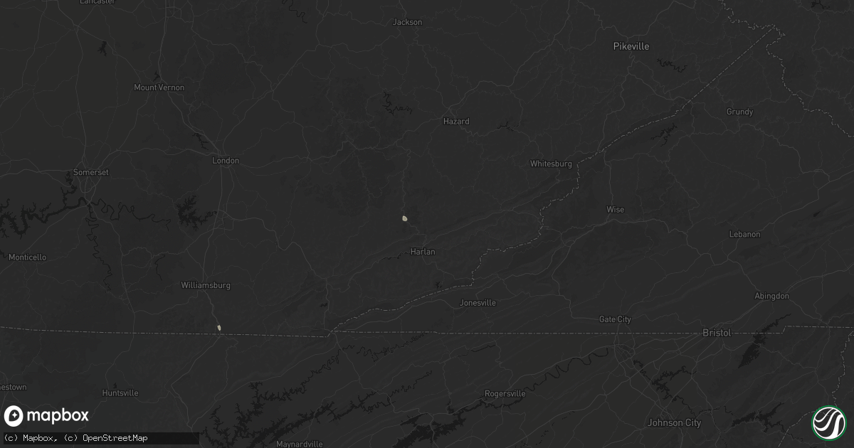 Hail map in Bledsoe, KY on September 20, 2026