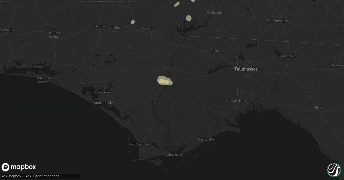 Hail map in Bristol, FL on September 20, 2026