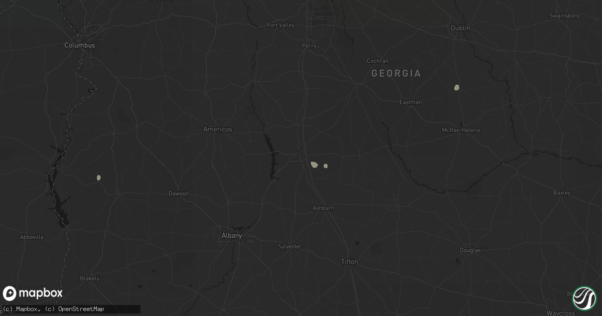 Hail map in Cordele, GA on September 20, 2026