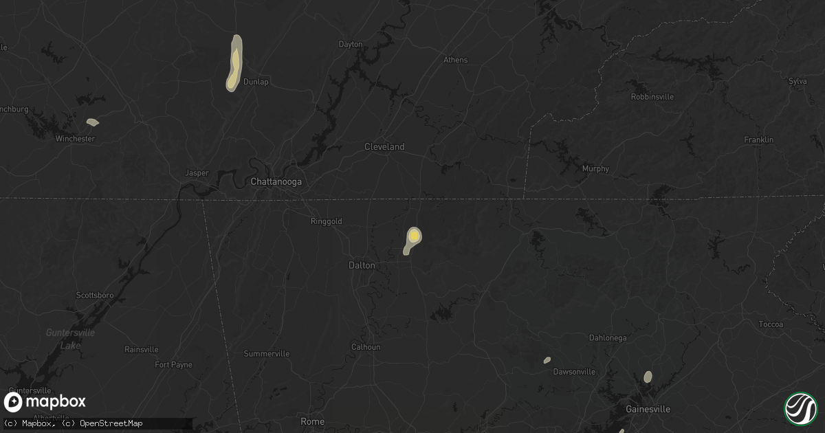 Hail map in Crandall, GA on September 20, 2026