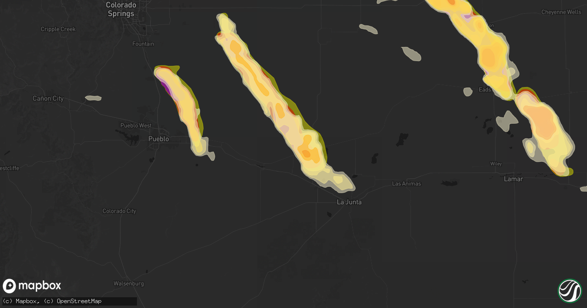 Hail map in Crowley, CO on September 20, 2026