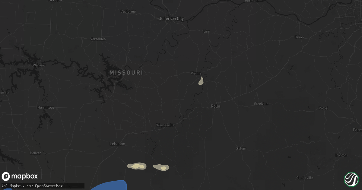 Hail map in Dixon, MO on September 20, 2026
