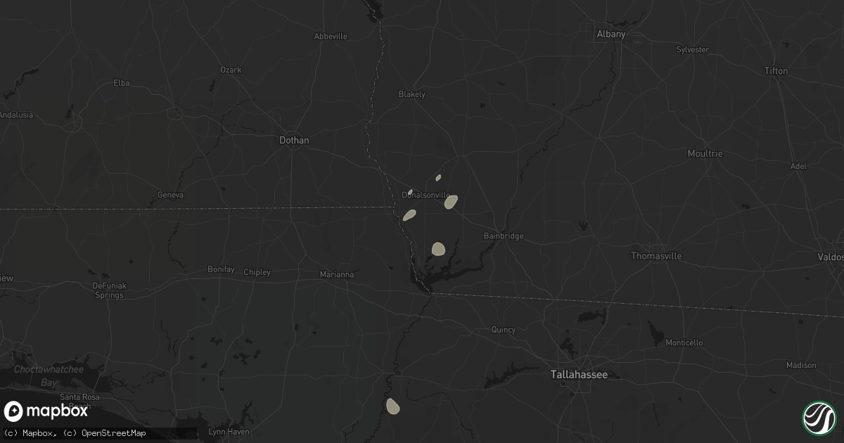 Hail map in Donalsonville, GA on September 20, 2026