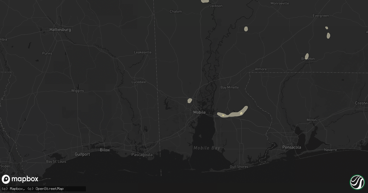Hail map in Eight Mile, AL on September 20, 2026