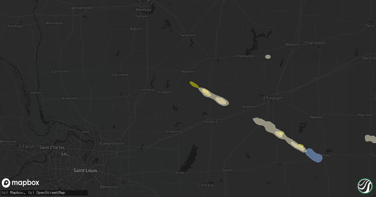 Hail map in Fillmore, IL on September 20, 2026