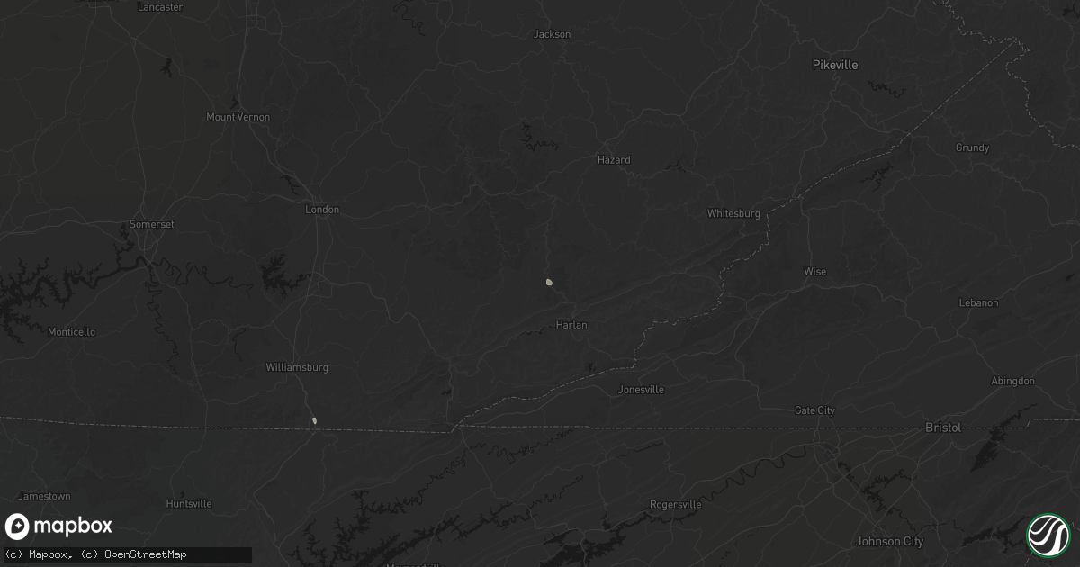 Hail map in Helton, KY on September 20, 2026