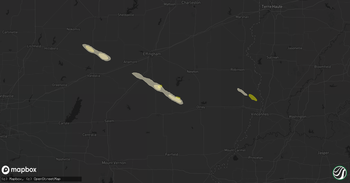 Hail map in Ingraham, IL on September 20, 2026