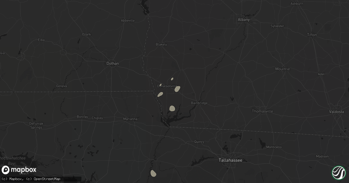 Hail map in Iron City, GA on September 20, 2026