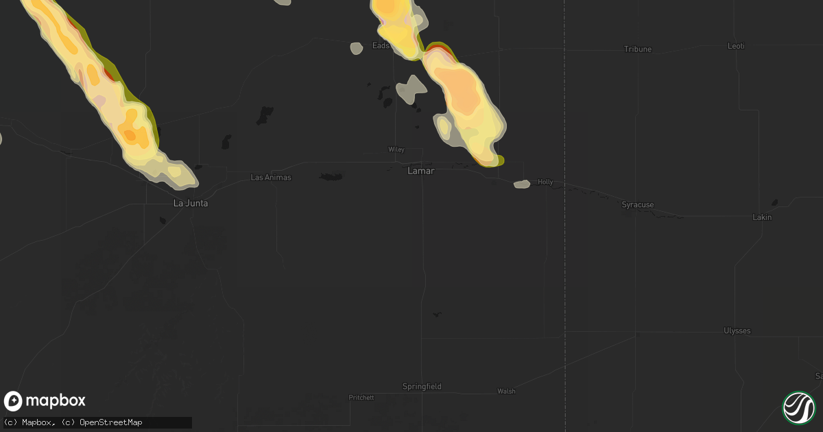 Hail map in Lamar, CO on September 20, 2026