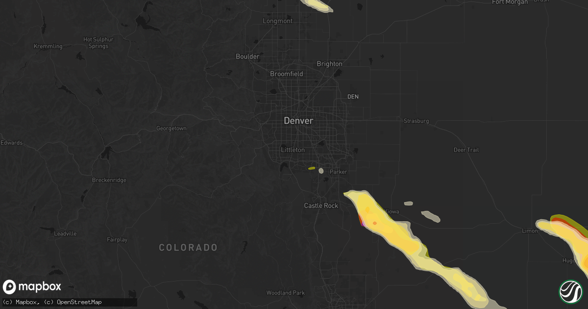 Hail map in Littleton, CO on September 20, 2026