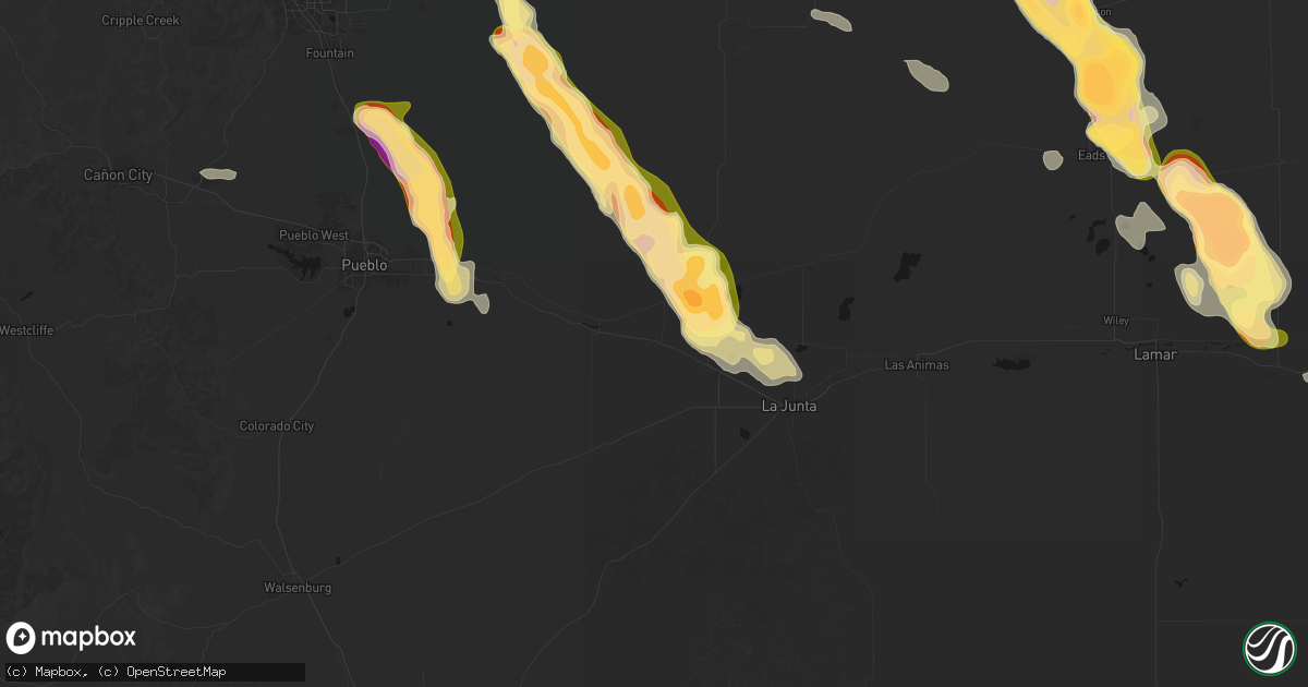 Hail map in Manzanola, CO on September 20, 2026