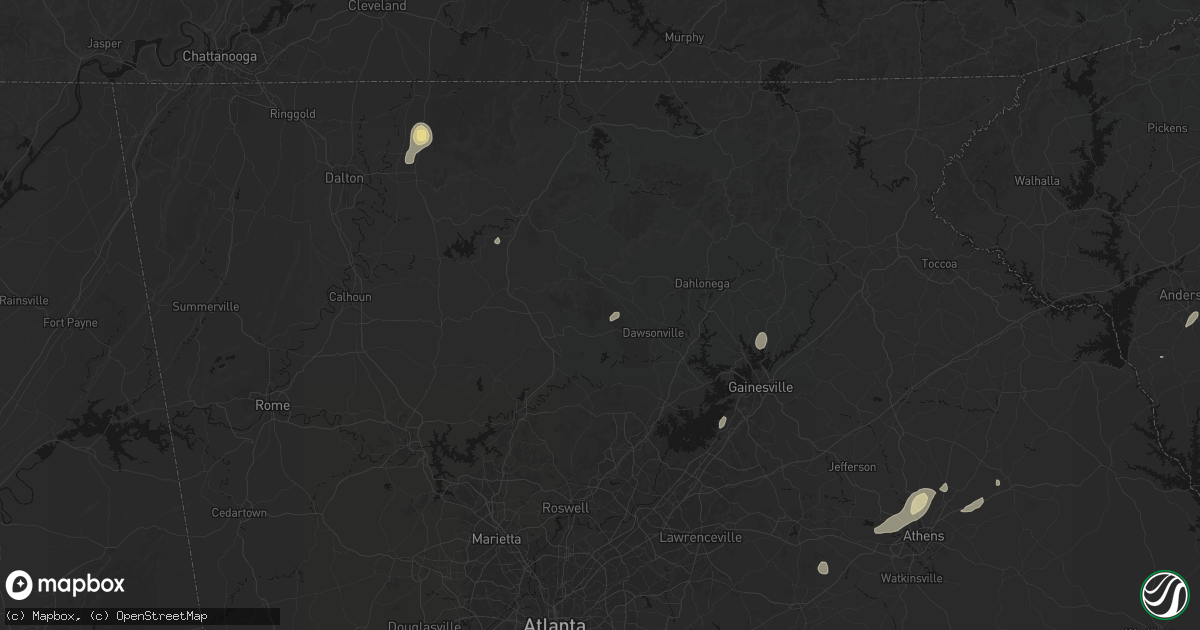 Hail map in Marble Hill, GA on September 20, 2026