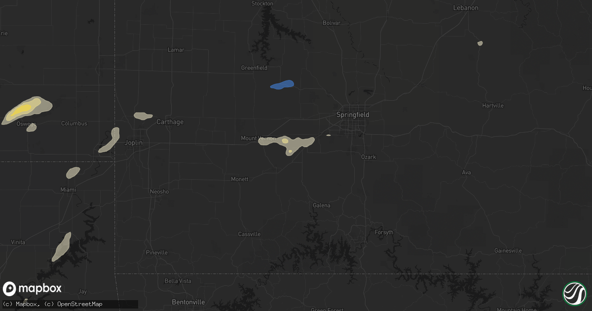Hail map in Marionville, MO on September 20, 2026