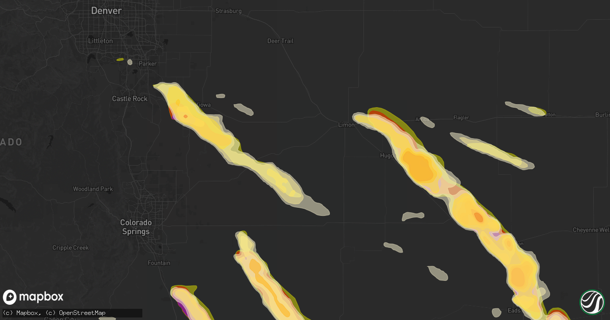 Hail map in Matheson, CO on September 20, 2026