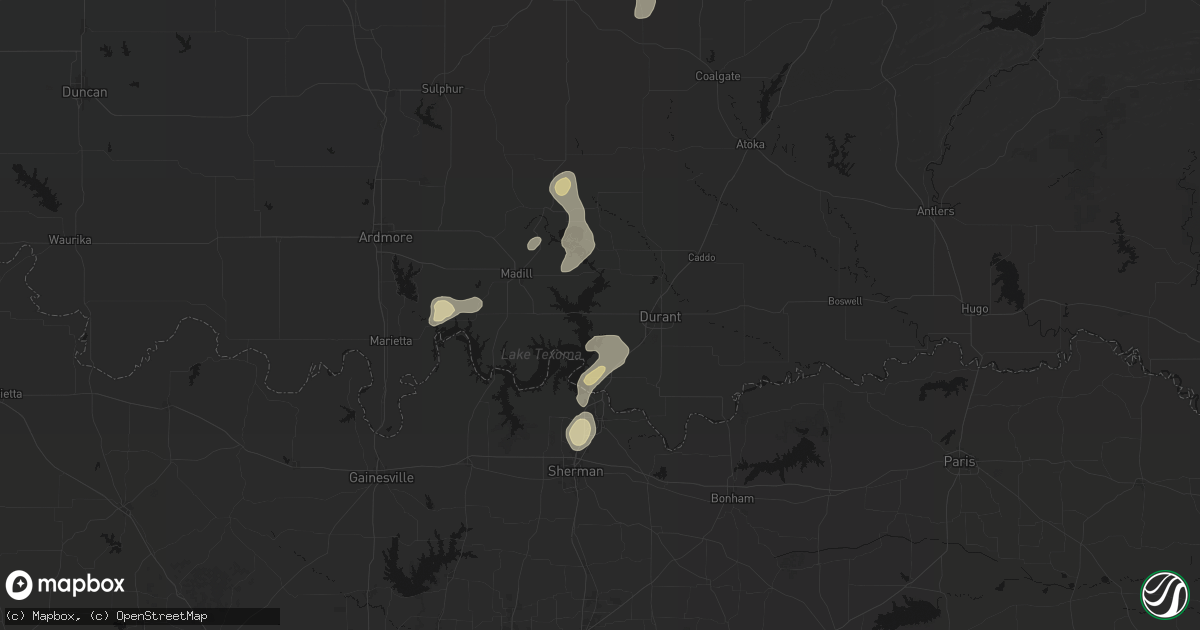 Hail map in Mead, OK on September 20, 2026