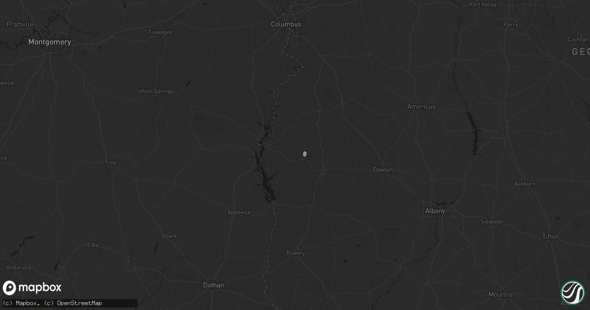 Hail map in Morris, GA on September 20, 2026