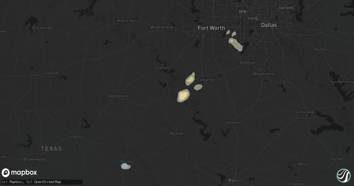Hail map in Nemo, TX on September 20, 2026
