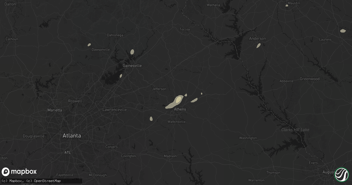 Hail map in Nicholson, GA on September 20, 2026